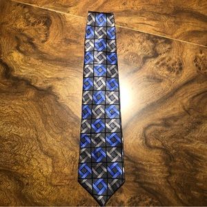 Vintage Urban Canvas blue/gray silk tie made in the USA